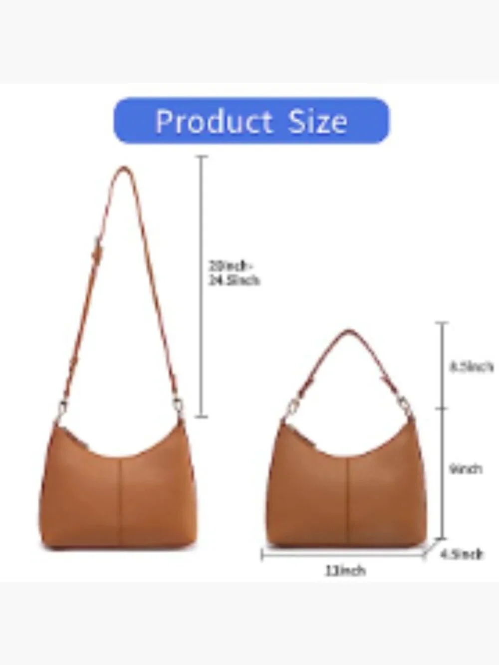 Women's PU Leather Small Shoulder Bag Crossbody Purse Work Travel Handbag